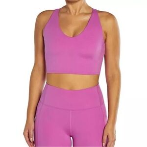 GapFit Women's Rosebud Pink Sports Bra Racerback XL New